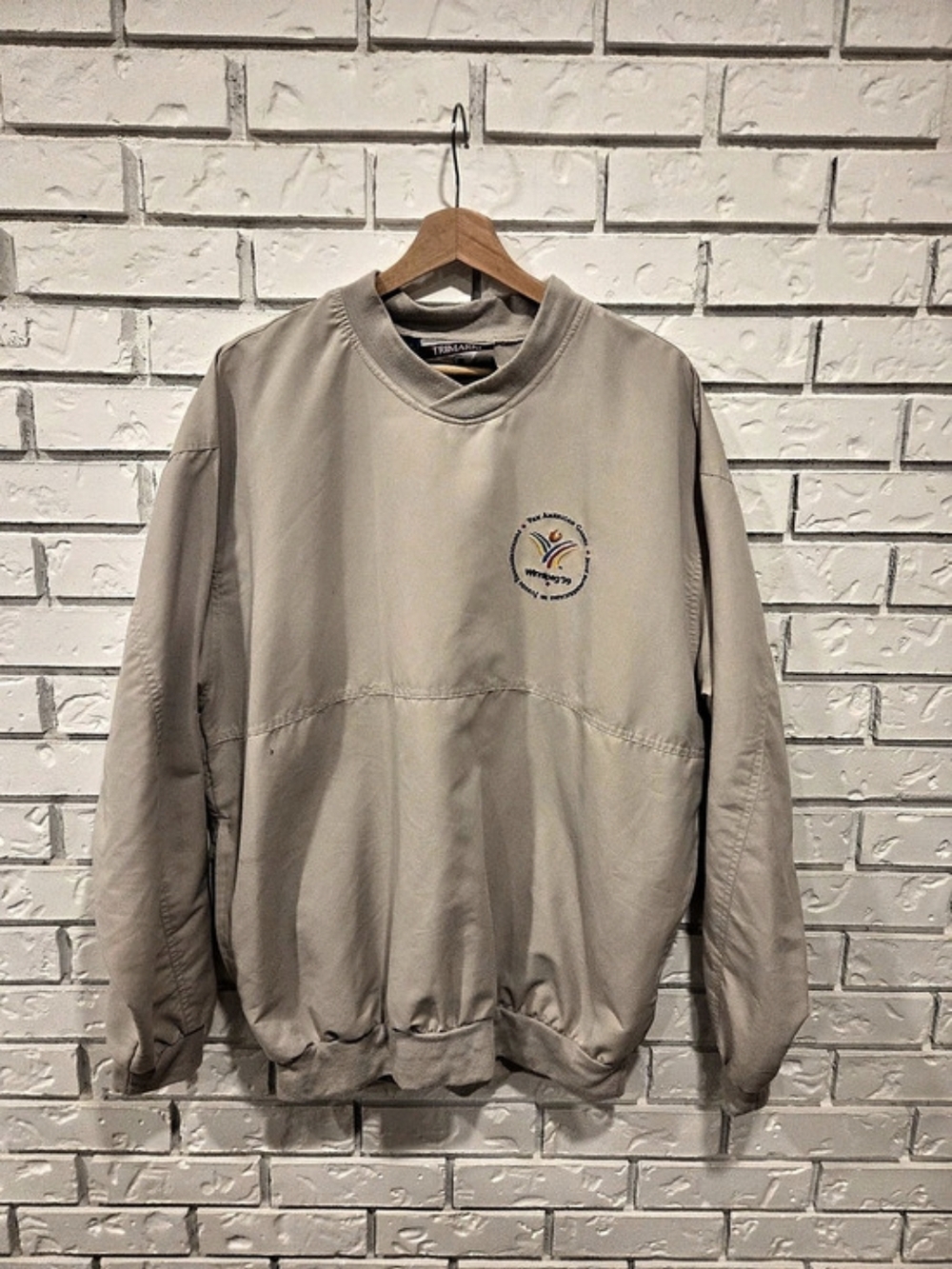 Vintage 1999 Pam AM Games Jacket Size Large Beige